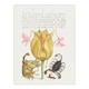 image 1 of Larkspurs Tulip and Scorpion Calligraphy Huge Wall Art Poster Print 24X32"