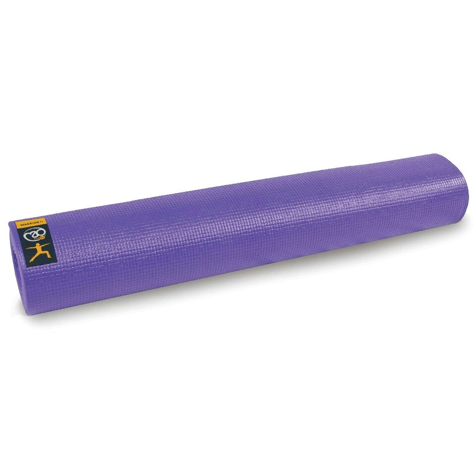 image 1 of Yoga-Mad Warrior II Yoga Mat - Purple - 61cm x 183cm x 6mm