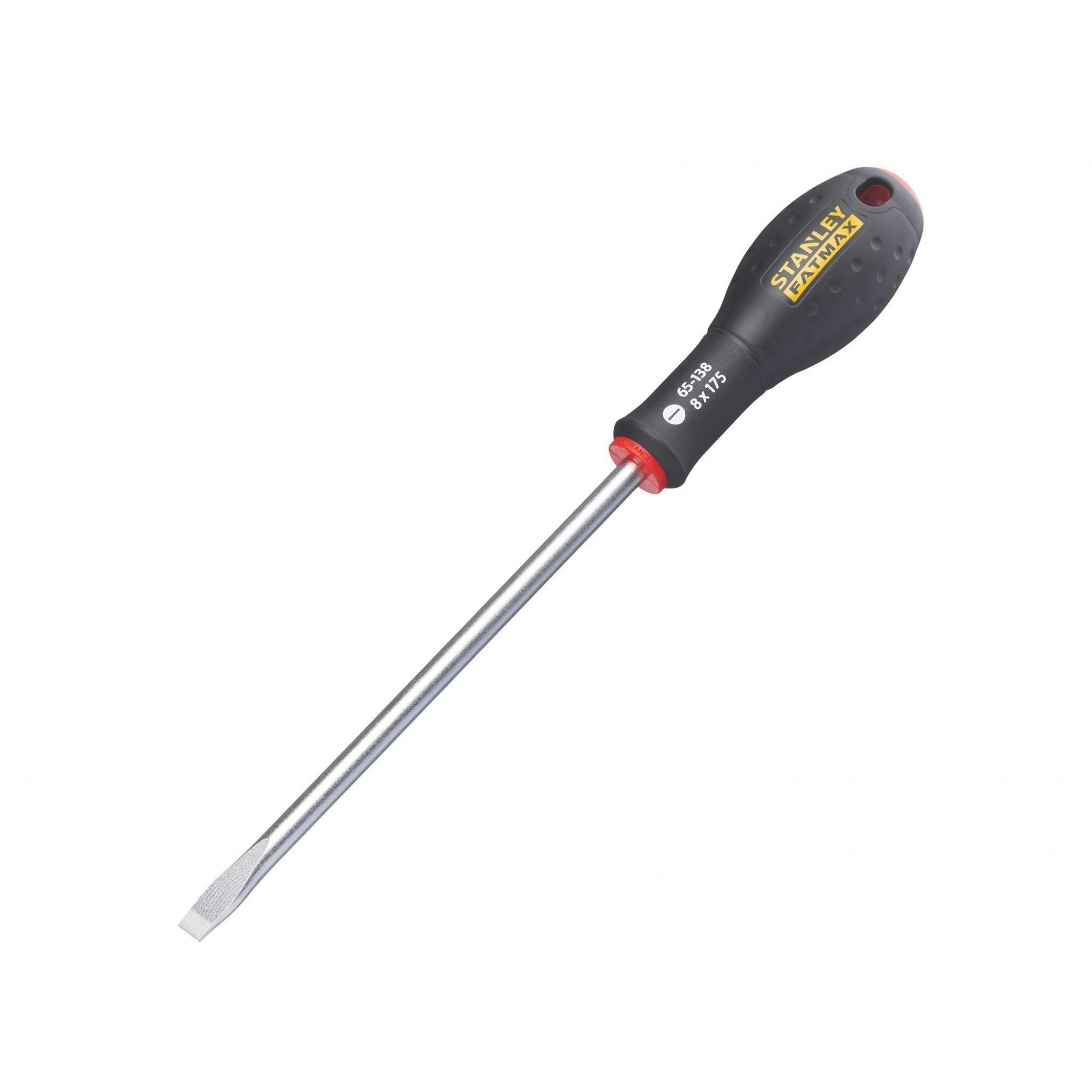 Stanley Hand Tools Fatmax Screwdriver, Flared Slotted - Multi Colour - 8.0mm x 175mm