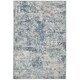 image 1 of KUKOON Blue Grey Distressed Abstract Non Slip Washable Low Pile Rug 120cm x 170cm Blue