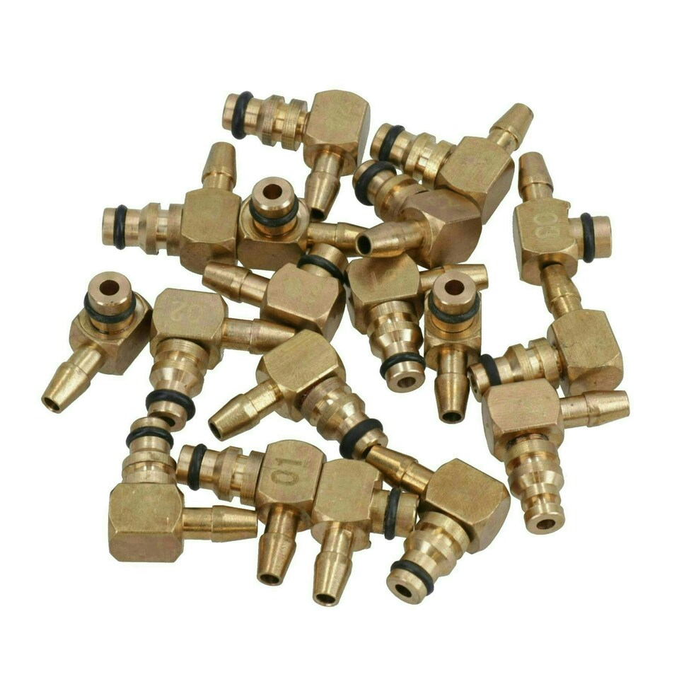 image 1 of Diesel Injector Flow Meter + Adaptors Kit For 6 Cylinder Common Rail Leak Tester