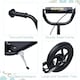 image 5 of HOMCOM Push Scooter Teen Kids Stunt Bike Ride On with 12" EVA Tyres, Black