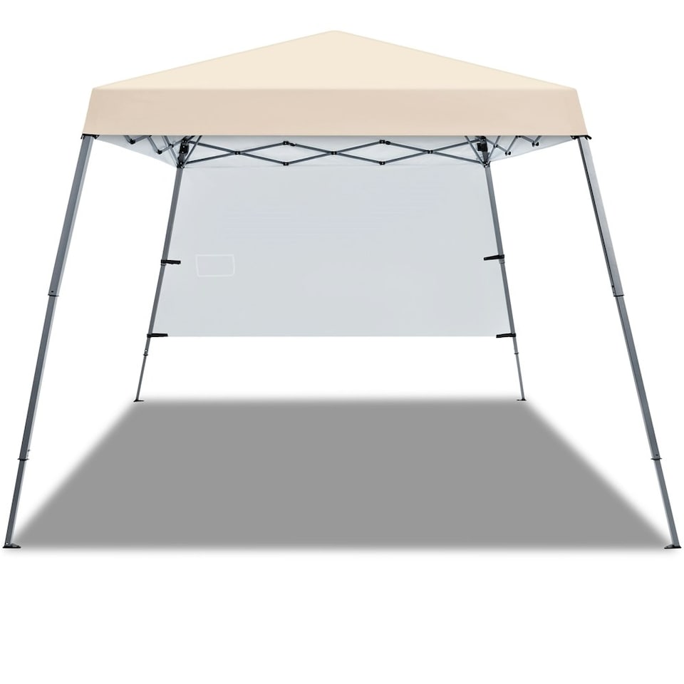 image 1 of Yaheetech One-person Set Up Pop-up Canopy Tent w/ Side Panel | Blue