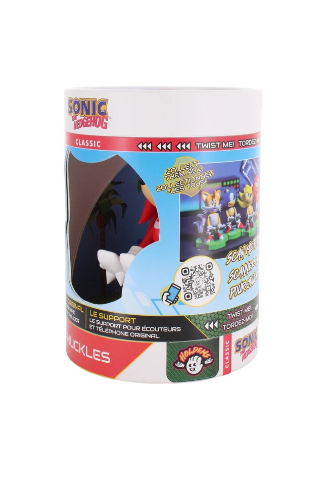 image 1 of Cable Guys Holdems Sonic The Hedgehog Knuckles Mini Phone Stand and Device Holder