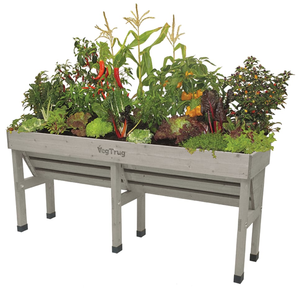 image 1 of Wallhugger Medium Grey Planter | Grey