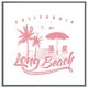 image 1 of Cali long beach (Picture Frame) Grey | XL