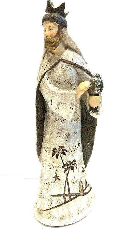 image 1 of Set Of 5 Christmas Nativity Scene Figurine Ornament Statues
