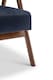 image 4 of Velvet Navy Blue Selma Accent Chair