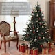 image 4 of HOMCOM 6ft Artificial Spurce Christmas Tree with 1696 Branches