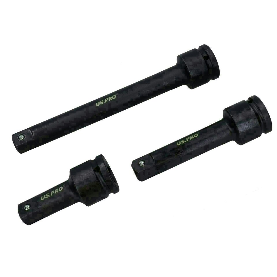 image 1 of 3/4" Drive Air Impact Wrench Gun 2000 Nm + 12 Sockets 24 - 41mm + Extensions