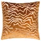image 2 of Paoletti Tierra Cut Velvet Cushion | Bronze | Bronze