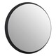 image 2 of Athena Round Medium Black Wall Mirror Black