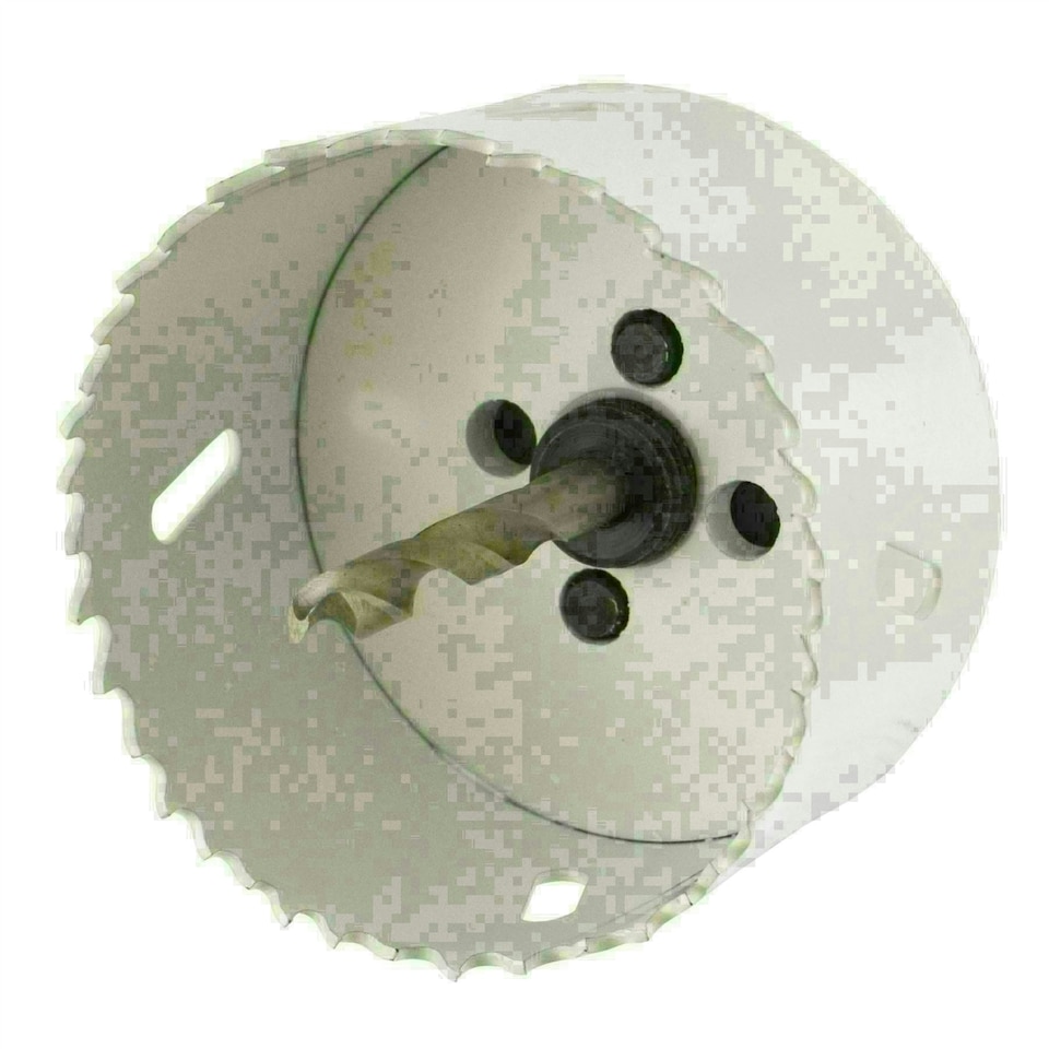 image 1 of 73mm HSS Hole Saw Holesaw Bi-Metal Blade Cutter Drill And Drill Adaptor Arbor