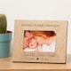 image 1 of Personalised New Baby Love At First Sight Wood Picture Frame 6x4
