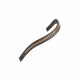 image 4 of Shires Aviemore Large Diamante Browband Black | Size: Cob
Colour: Black/Pink