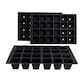 image 4 of 24 Cell Plant Trays Bedding Plant Pack Plastic Inserts Seed Tray Pots- 60 Trays Black