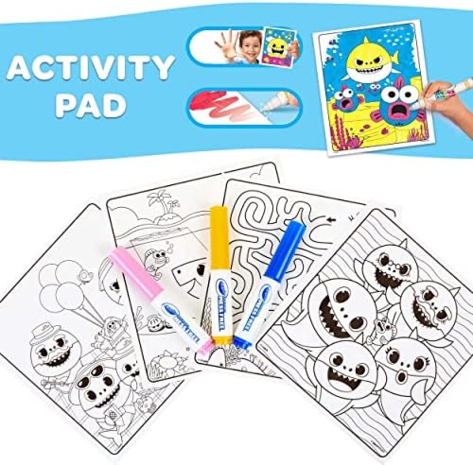 image 1 of Crayola Baby Shark Color Wonder Colouring Set