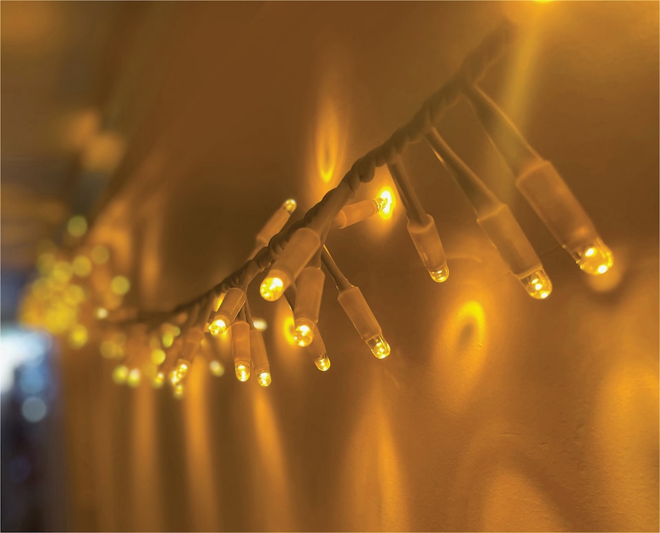 image 1 of Cluster Lights White Rubber IP65 Copper Gold 30M