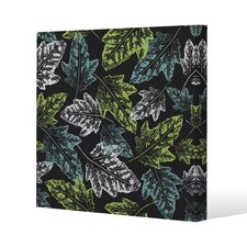 Leaf Print on Dark Bachground (Canvas Print) 114 x 114 x 4cm