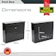image 9 of Burg-Wachter Elegance Wall Mounted Galvanised Stell Lockable Weatherproof Ppost Box - 36x31x11cm N/A | Anthracite