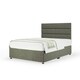 image 1 of Neptune Spring Slate Linen Divan Set And Milan Headboard Small Single