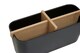 image 5 of Orsina 4 Section Black Storage Organizer, Desk Organizers For Tools, Sturdy Kitchen Drawer Organizer For Utensils