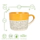 image 3 of Nicola Spring Ceramic Dipped Dash Coffee Mugs - 475ml - Mustard - Pack of 6 Yellow