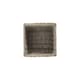 image 3 of Antique Wash Lined Open Wicker Storage Basket Brown | Brown | L