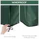 image 6 of Outsunny 205x192cm Outdoor Garden Furniture Protective Cover Water UV Resistant | Green | Green | 255cmx142cmx86cm