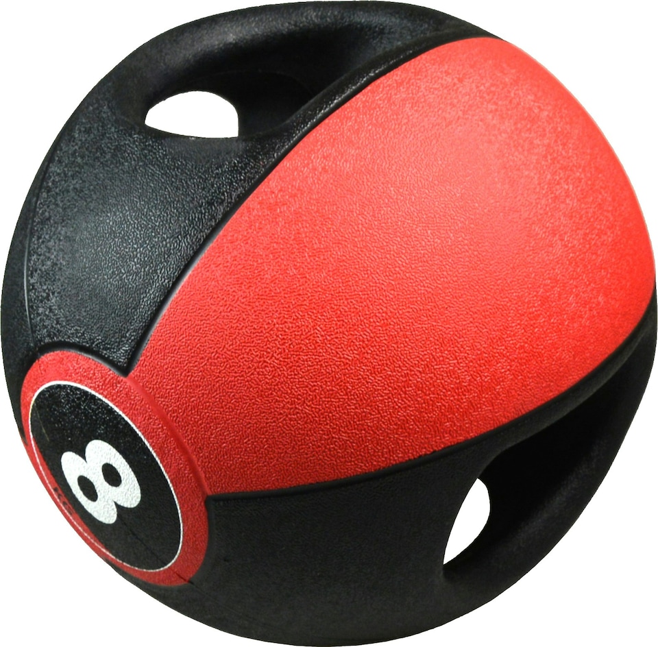image 1 of Medicine Ball with Handles - 8kg (Red)