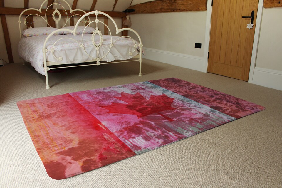 image 1 of Canada Flag Rug | Multi