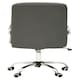 image 5 of Interiors by Premier Brent Grey Leather Effect And Chrome Home Office Chair