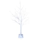 image 1 of 1.2m (4ft) Indoor Outdoor Christmas Lit Birch Tree with 48 Ice White LEDs