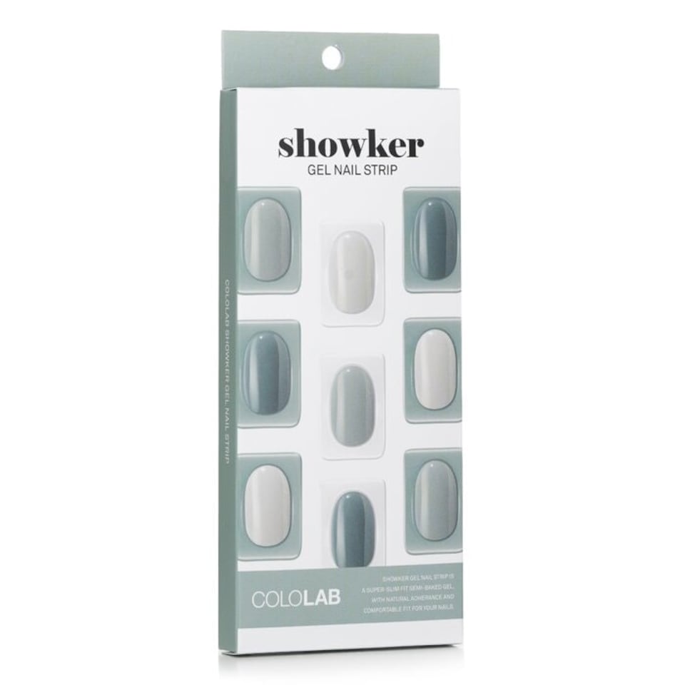 image 1 of Showker Gel Nail Strip # Cnf703 Mint Blended - 1pcs
