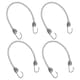 image 1 of 4pk 20" Bungee Rope With Stainless Steel Hooks Cords Shock Elastic Marine Boat