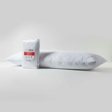 Homescapes Quilted Body Pillow Protector - 50 x 140 cm | White