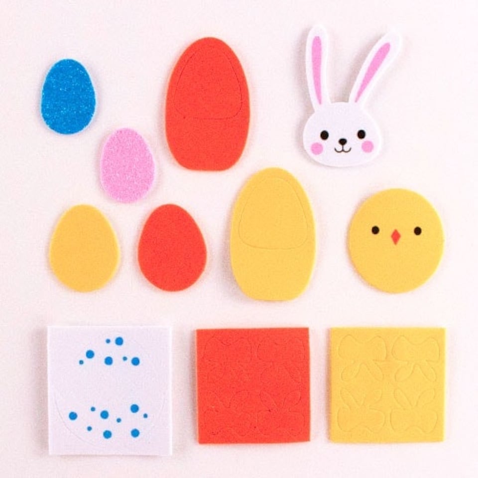 Arts & Crafts Easter EVA Foam Stickers - Pack of 60