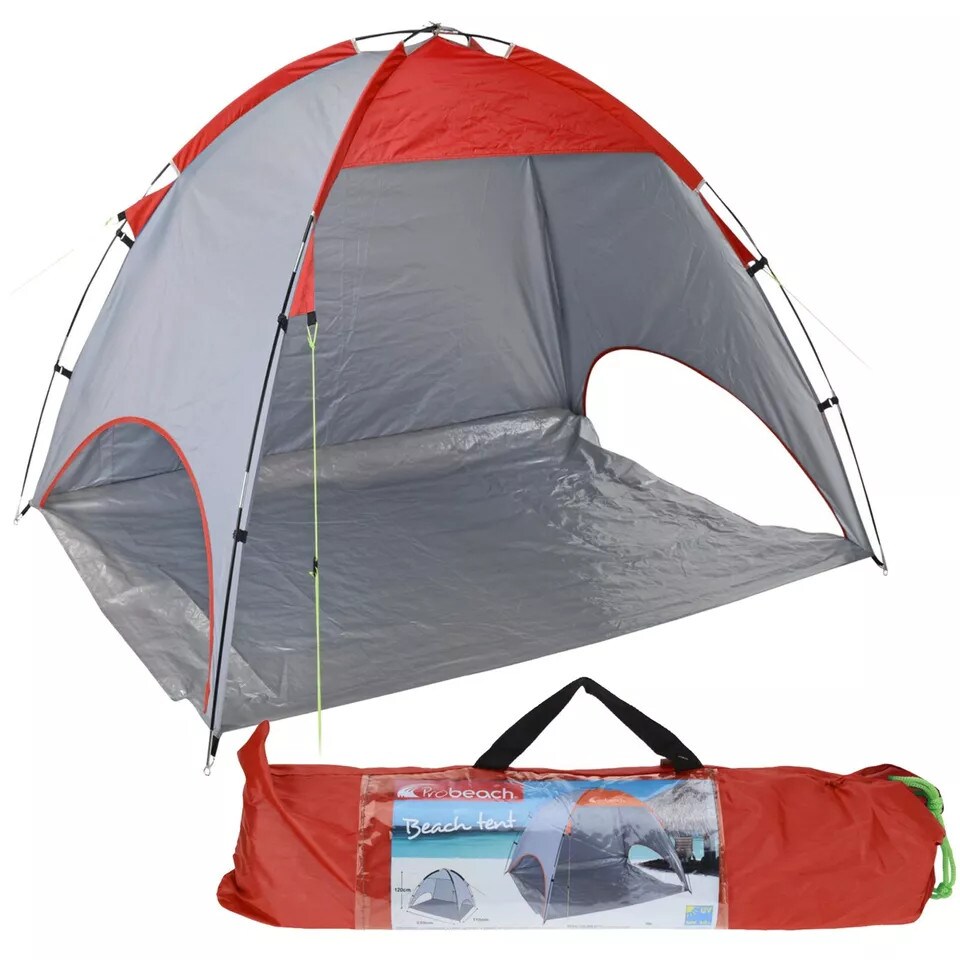 image 1 of Portable Red Beach Tent