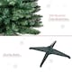 image 6 of HOMCOM 6ft Unlit Artificial Christmas Tree, Pencil Slim mas Tree with Solid Stand and Realistic Branches, Green