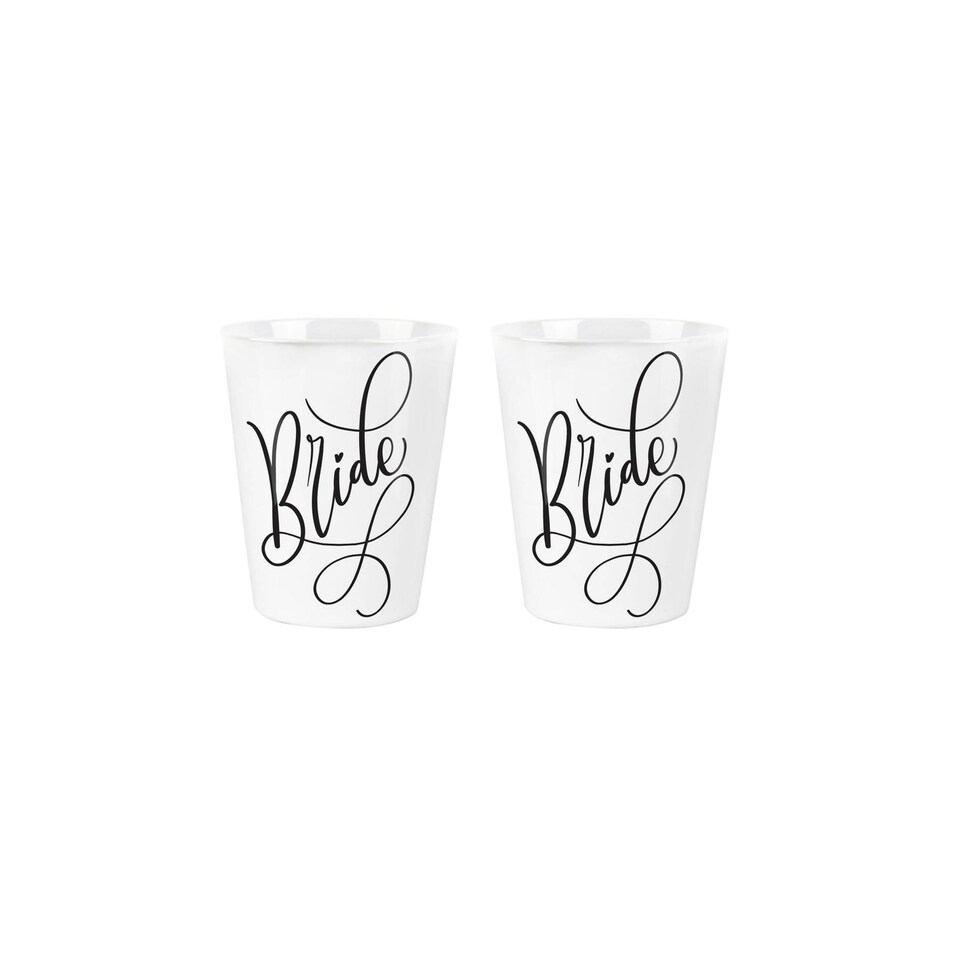 image 1 of Bride & Bride Ceramic Egg Cups - Set of 2