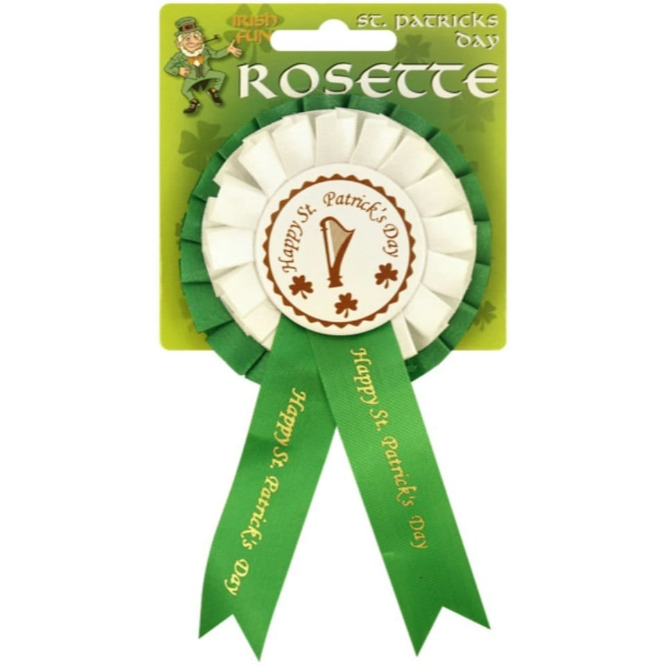 image 1 of St Patricks Day Irish For The Day Rosette pin Badge decoration