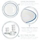 image 2 of Nicola Spring White Farmhouse Espresso Saucers - 13cm - Pack of 6 White