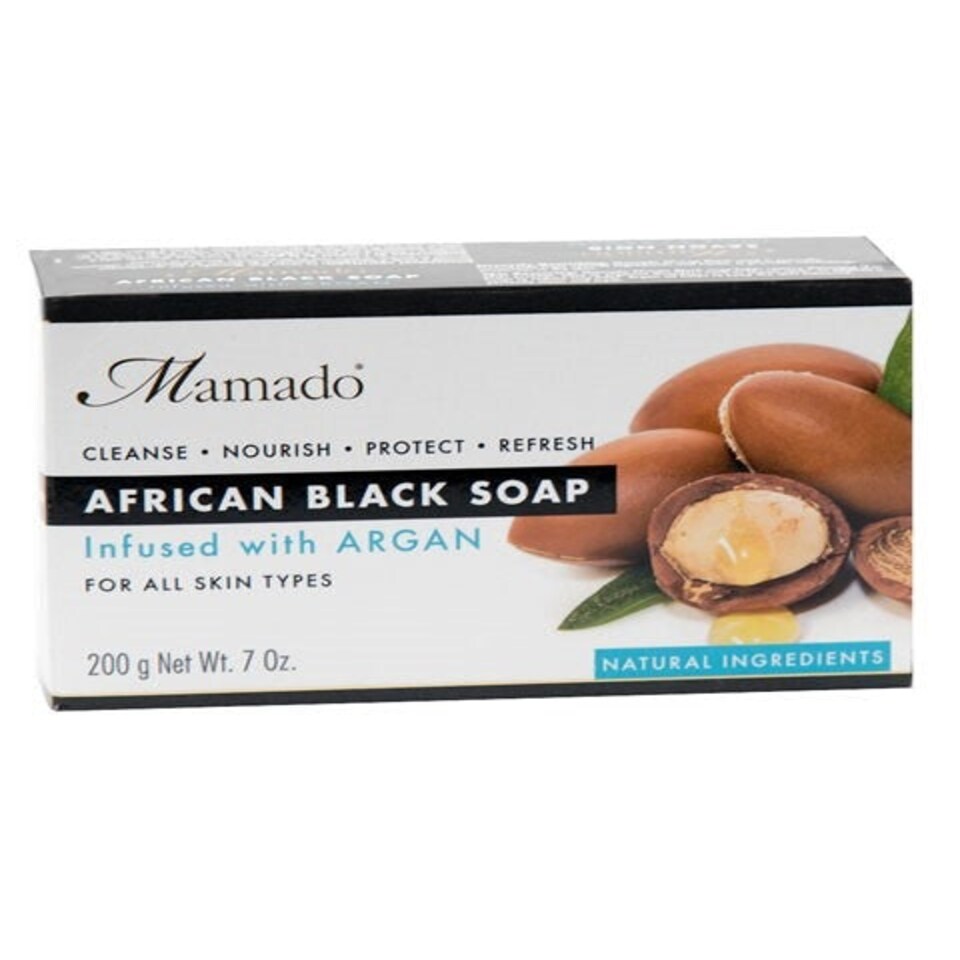 Mamado African Black Soap Infused With Argan 200 g
