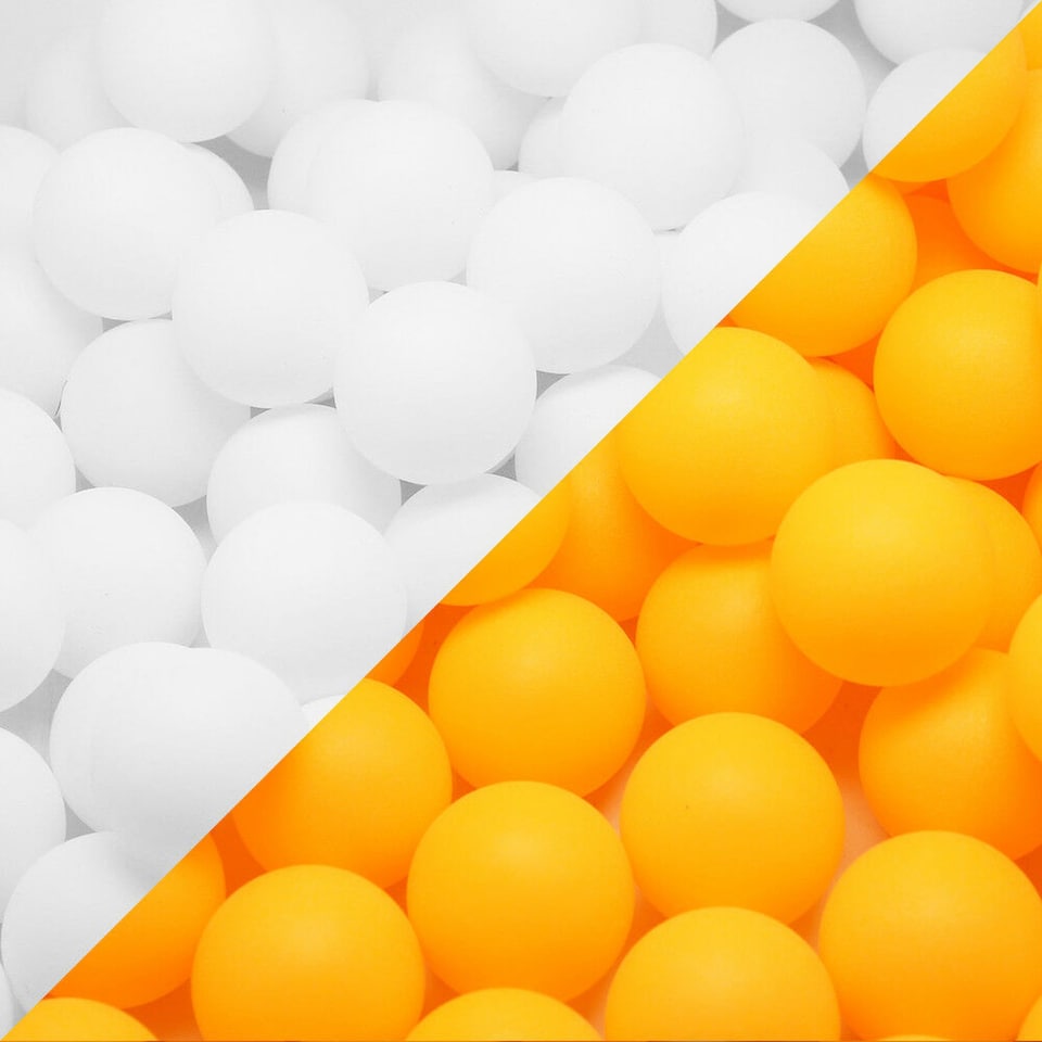 Plastic Table Tennis Balls 40mm Seamless Ping Pong Practice Balls for Games Beer Pong Lottery Arts Crafts White or Orange Various Quantities