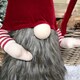 image 3 of 87cm Festive Christmas Gonk Decoration with Furry Body and Red Hat