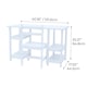 image 4 of Teamson Kids Children's Play Desk with Shelves and Chair, White