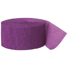 Purple Crepe Streamer - 81 Ft / 24.6m