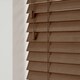 image 2 of 210cm Chestnut Oak Wooden Venetian Blinds With Strings (130cm drop) | Brown | Brown