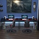 image 2 of L-Shaped Corner Desk Computer Workstation PC Gaming Desk 145 x 81 x 76cm Left