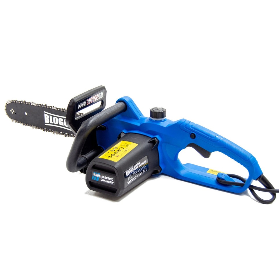 image 1 of Bloggs 1600W Electric Chainsaw, Log Cutting & Firewood Preparation, 14-inch Bar Length